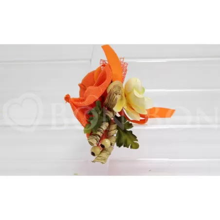 Sacchetto prima comunione maiori arancio cono Liete Creazioni - 2