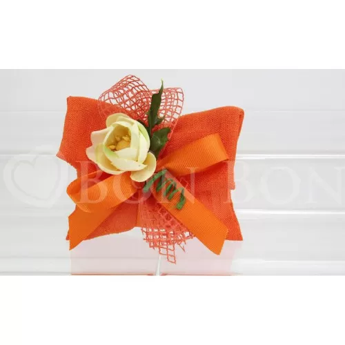 Sacchetto prima comunione maiori arancio busta lettera Liete Creazioni - 1