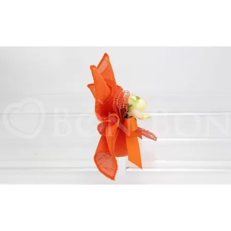 Sacchetto prima comunione maiori arancio fazzoletto Liete Creazioni - 2