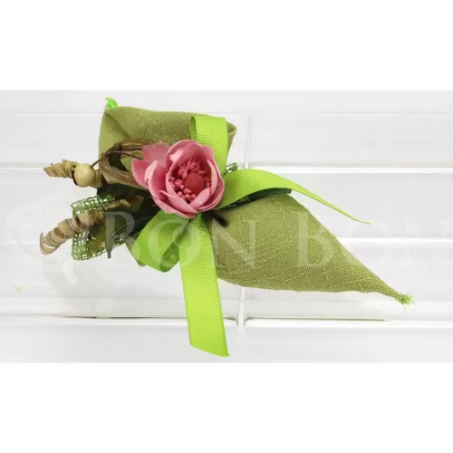 Sacchetto prima comunione maiori verde cono Liete Creazioni - 1