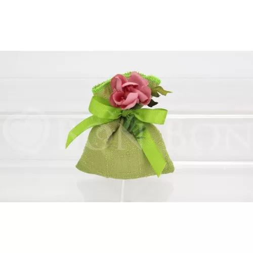 Sacchetto prima comunione maiori verde busta piccola Liete Creazioni - 1