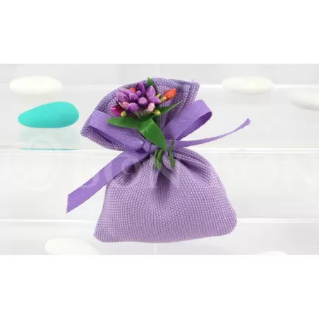 Sacchetto compleanno e prima comunione benidorm busta piccola lilla Liete Creazioni - 1