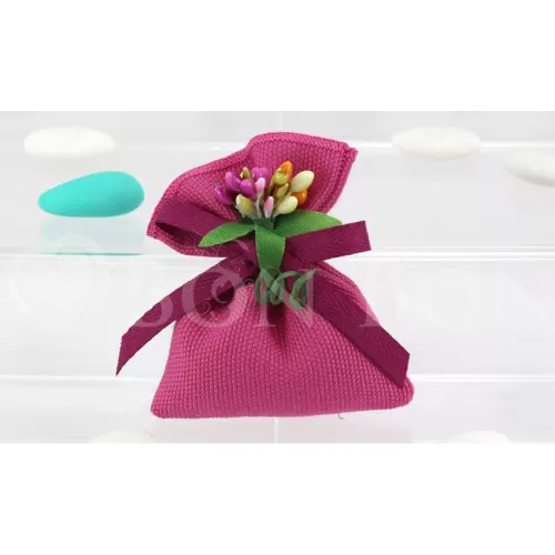 Sacchetto compleanno e prima comunione benidorm busta piccola fuxia Liete Creazioni - 1