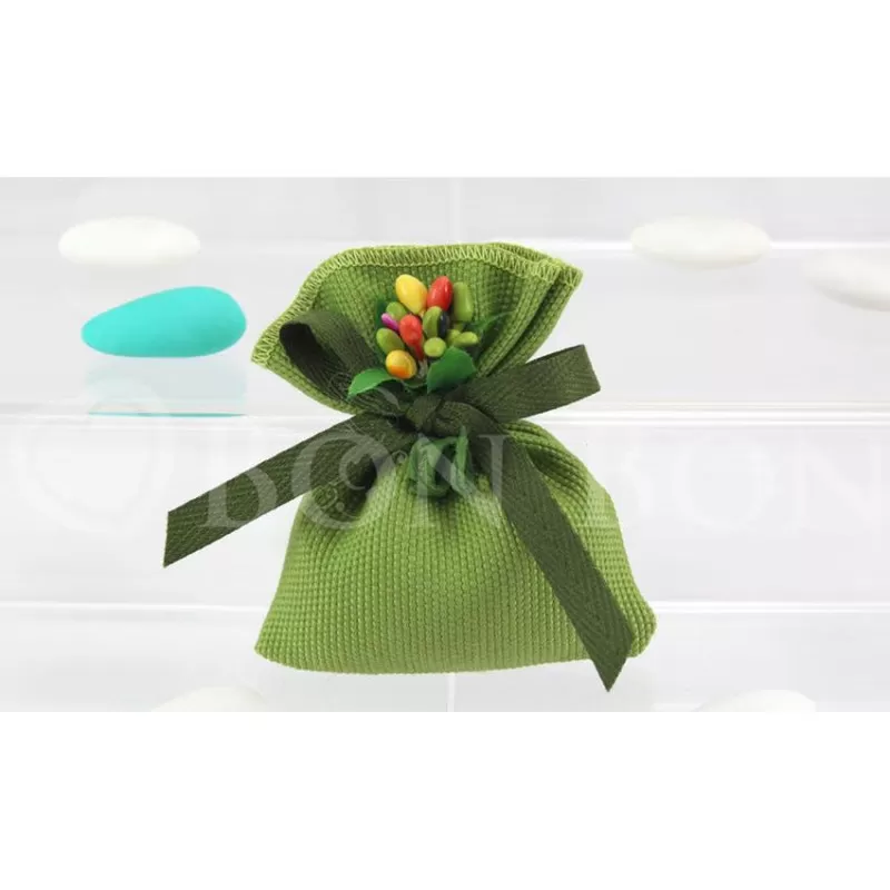 Sacchetto compleanno e prima comunione benidorm busta piccola verde Liete Creazioni - 1