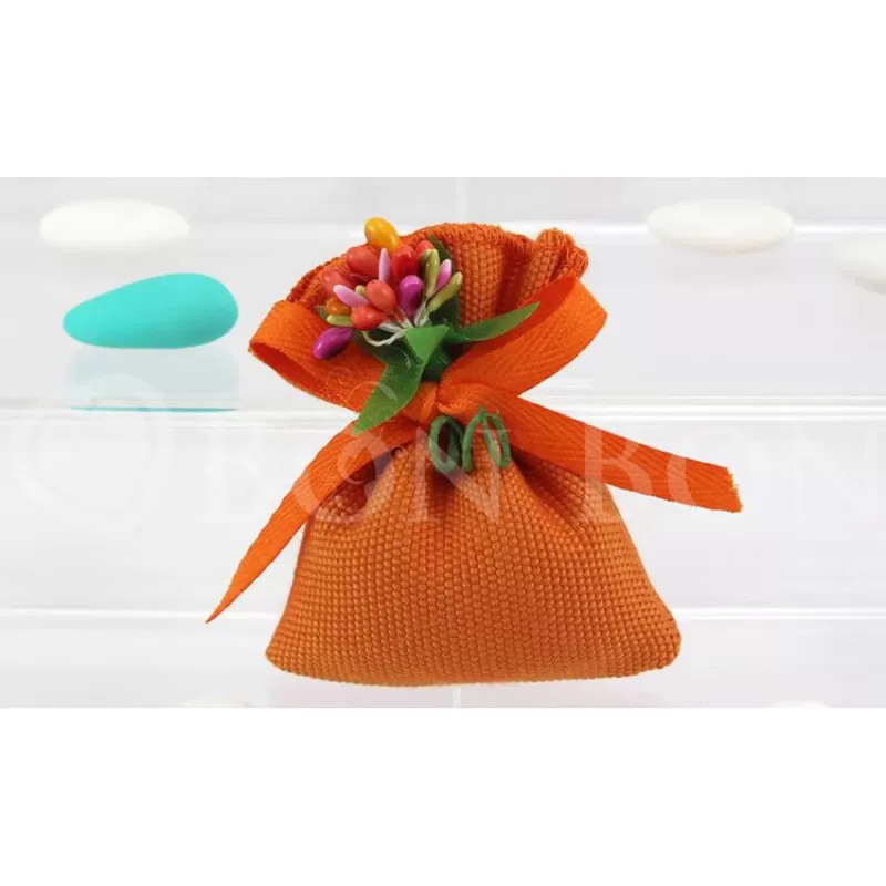 Sacchetto compleanno e prima comunione benidorm busta piccola arancione Liete Creazioni - 1