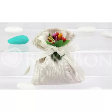 Sacchetto compleanno e prima comunione benidorm busta piccola panna Liete Creazioni - 1