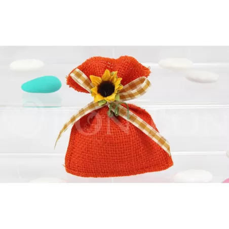 Busta Piccola Juta Arancione Liete Creazioni - 1