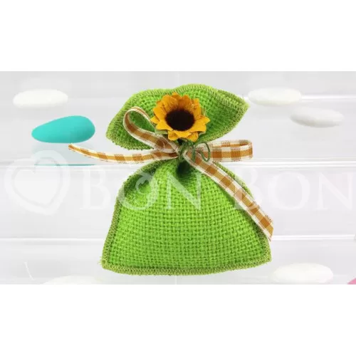 Busta Piccola Juta Verde Liete Creazioni - 1