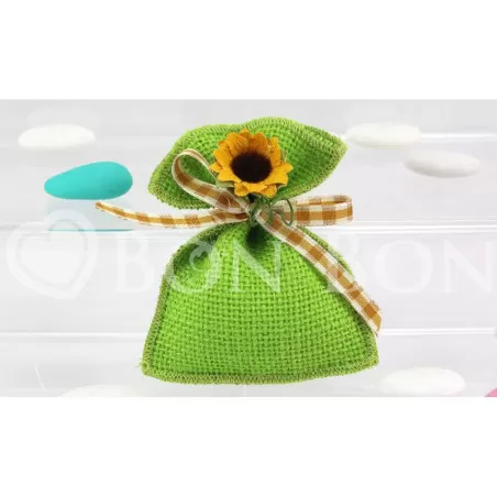 Busta Piccola Juta Verde Liete Creazioni - 1