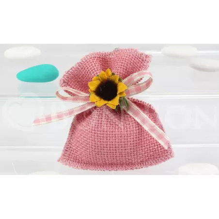 Busta Piccola Juta Rosa Liete Creazioni - 1