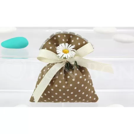 Busta Piccola Pois Marrone Liete Creazioni - 1