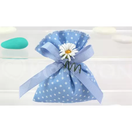 Busta Piccola Pois Celeste Liete Creazioni - 1