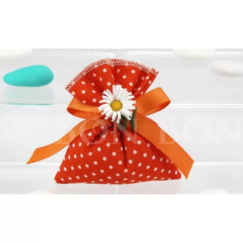 Busta Piccola Pois Arancione Liete Creazioni - 1