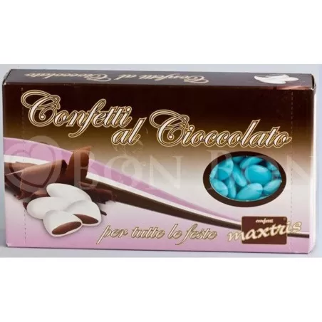 Confetti maxtris cioccolato fondente celeste 1 kg Maxtris - 1