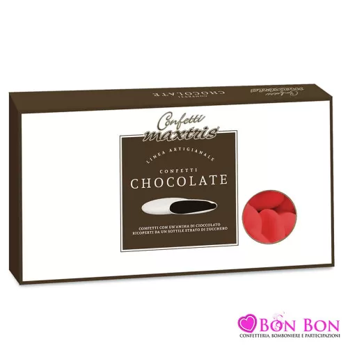 Confetti maxtris cioccolato fondente rosso 1 kg Maxtris - 1