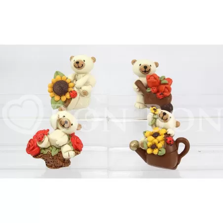 Orsetti 4 assortiti Bomboniera Offerta Outlet AFC - 1