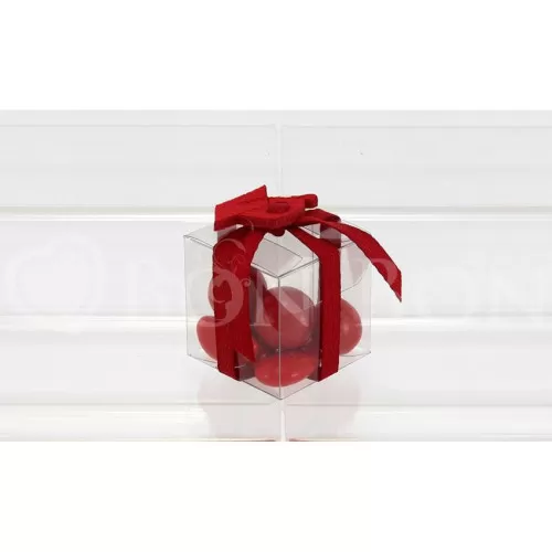 Scatolina Laurea Cubetto 4x4x4 Linea Pvc Tocco Laurea Liete Creazioni - 1