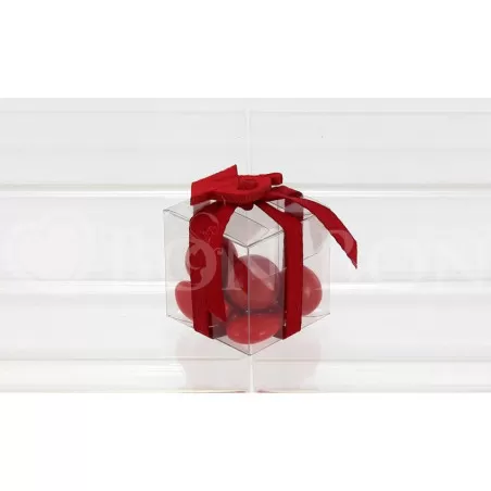 Scatolina Laurea Cubetto 4x4x4 Linea Pvc Tocco Laurea Liete Creazioni - 1