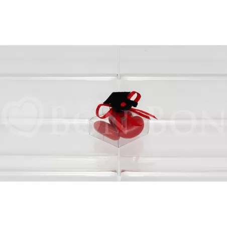 Scatolina Laurea Mini Tortina Linea Pvc Tocco Laurea Liete Creazioni - 2