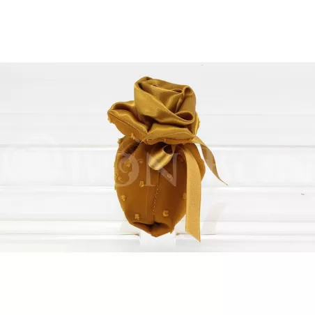 Sacchetto nozze d'oro chiffon floccato oro fagotto Liete Creazioni - 2