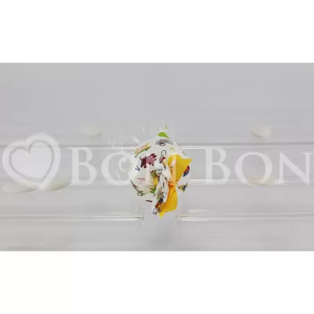 Sacchetto nascita e battesimo 2703 rigatino Caramella 2703 Liete Creazioni - 2