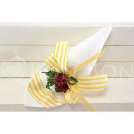 Sacchetto Compleanno rigatino bianco Cono Liete Creazioni - 1