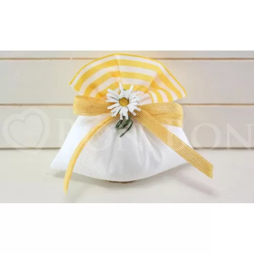 Sacchetto Compleanno rigatino bianco Piccolo Liete Creazioni - 1