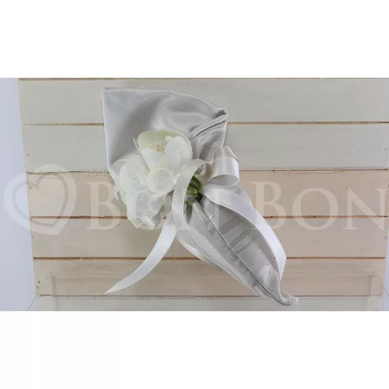 Sacchetto Nozze' d'Argento Cono Liete Creazioni - 1