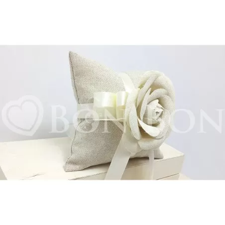 Sacchetto Matrimonio 2712 Maiorca Avana Cuscino Grande Liete Creazioni - 2