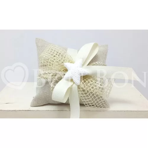 Sacchetto Matrimonio 2713s Maiorca Avana Cuscino Piccolo Liete Creazioni - 1