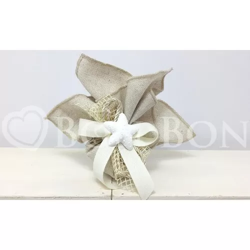 Sacchetto Matrimonio 2716s Maiorca Avana Fazzoletto Liete Creazioni - 1