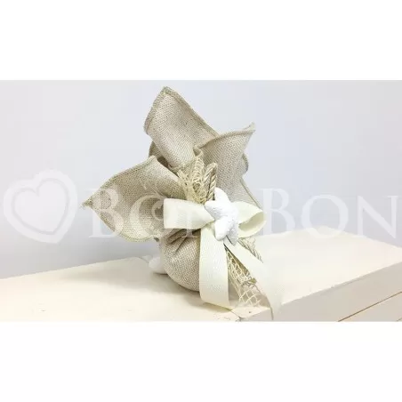 Sacchetto Matrimonio 2716s Maiorca Avana Fazzoletto Liete Creazioni - 2