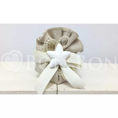 Sacchetto Matrimonio 2717sMaiorca Avana Centrino Liete Creazioni - 1