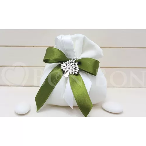 Sacchetto Matrimonio 2723 Cotone rasatello Avorio Fagotto Liete Creazioni - 1