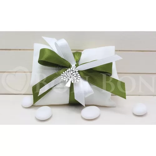 Sacchetto Matrimonio 2725 Cotone Rasatello Avorio Busta Lettera Liete Creazioni - 1