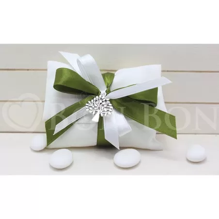 Sacchetto Matrimonio 2725 Cotone Rasatello Avorio Busta Lettera Liete Creazioni - 1