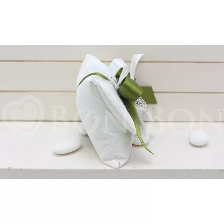 Sacchetto Matrimonio 2725 Cotone Rasatello Avorio Busta Lettera Liete Creazioni - 2
