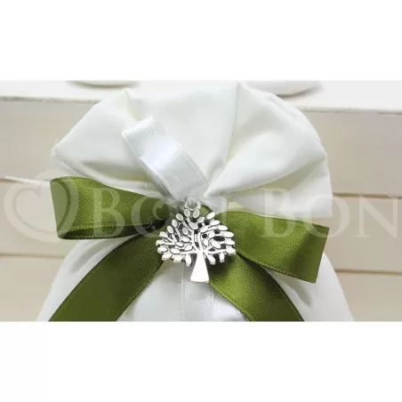 Sacchetto Matrimonio 2727 Rasatello avorio Busta Mini Liete Creazioni - 2