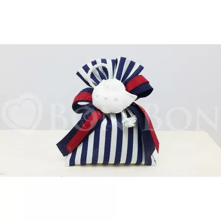 Sacchetto Righe blu Prima Comunione Liete Creazioni - 1