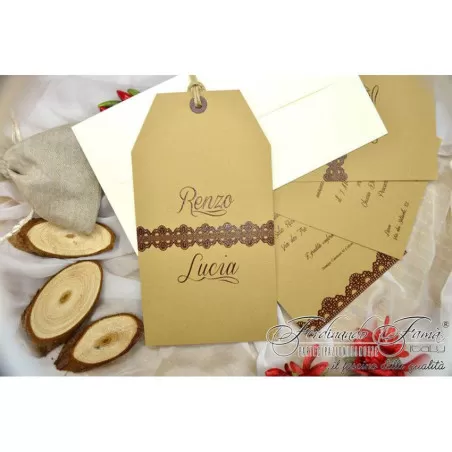 Partecipazione matrimonio famà F1332 Ferdinando Fam - 1