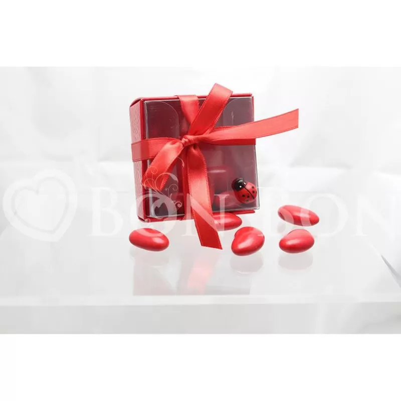 Astuccio Laurea Base Cartoncino Rosso Coperchio Pvc Scotton - 1