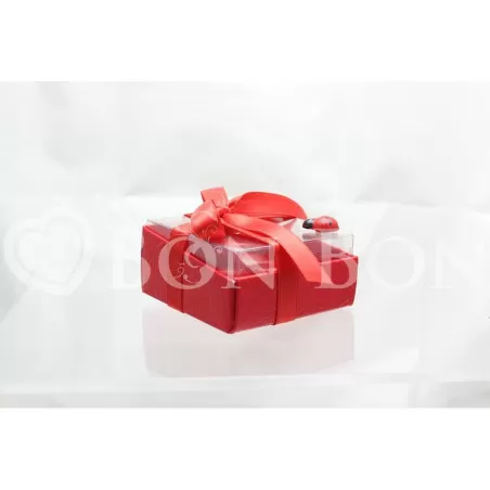 Astuccio Laurea Base Cartoncino Rosso Coperchio Pvc Scotton - 2