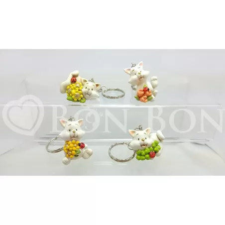 Portachiavi volpe 4 ass bomboniera offerta outlet AFC - 1