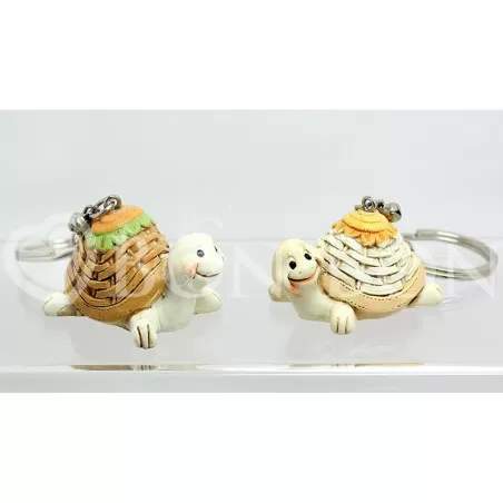 Portachiavi Tartaruga con Strass 2 Ass. Bomboniera Offerta Outlet AFC - 1