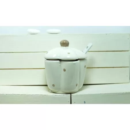 Bomboniera matrimonio zuccheriera fiore pois Star Import Italia - 1