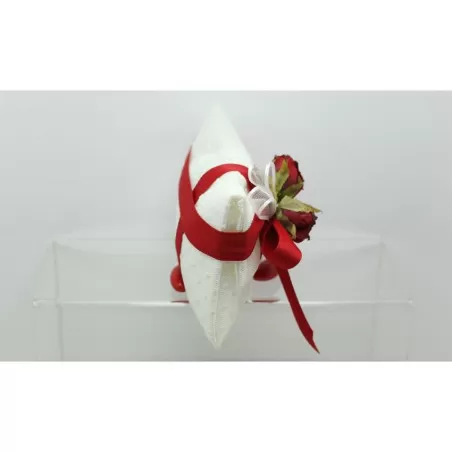 Sacchetto matrimonio 2875 raso rivestito tulle pois busta lettera gr Liete Creazioni - 2