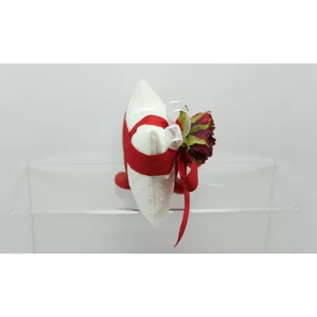 Sacchetto matrimonio 2876 raso rivestito tulle pois busta lettera picc Liete Creazioni - 2