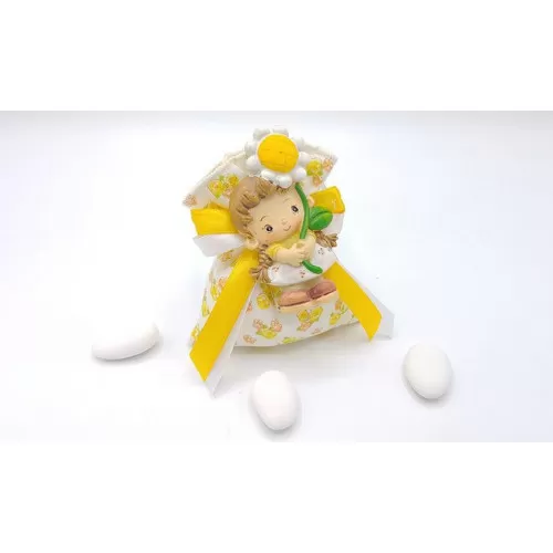 Sacchetto fiorellini gialli con magnete daisy bimba Melograno - 1
