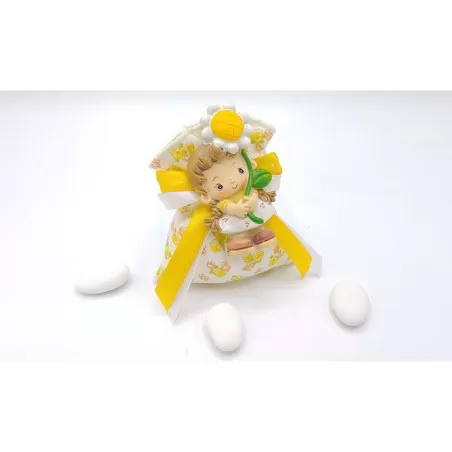 Sacchetto fiorellini gialli con magnete daisy bimba Melograno - 1