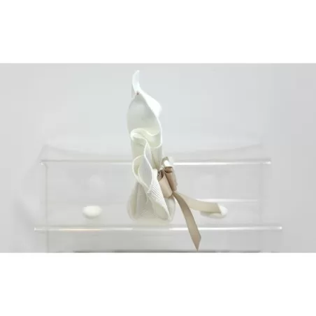 Sacchetto Matrimonio 2942 Ottomano Avorio con Bottone Fazzoletto Liete Creazioni - 2